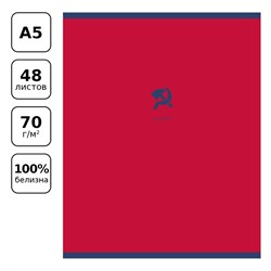Тетрадь 48л. MONOCOLOR. ELEMENT "История" (ТП5ск48_лс_вл 11669, BG) soft-touch ламинация, блок повышенной плотности
