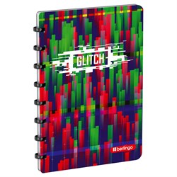 ! РАСПРОДАЖА Бизнес-тетрадь А5+  80л. на кольцах "Glitch" ("Berlingo", RNt_A5S14) пластиковая обложка, тонир. блок, линейка-закладка