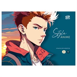 Альбом для акварели ArtSpace 30л. на склейке "Anime style. Man" (Аа30_53141