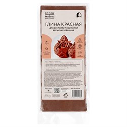 Глина для лепки "ТРИ СОВЫ" красная 1000гр. (ГЛК_53318)