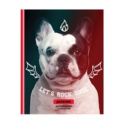 ! РАСПРОДАЖА Дневник тв. об., 1-11 кл. "Let`s rock" (Д5т48_лг 11500, BG) глянцевая ламинация