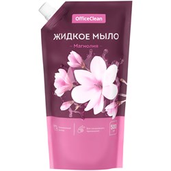 Мыло жидкое 500мл OfficeClean "Магнолия", дой-пак (359431)