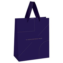 ! РАСПРОДАЖА Пакет подарочный MESHU 18х23х10см (MS_51867) "Monocolor. Indigo" фольга, матовая лам.