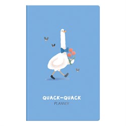 Планер недатированный, 32л., 135*210мм, на скобе MESHU "Quack-Quack", матовая ламинация, выбороч.лак (MS_53283)