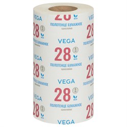 Полотенца бумажные "Vega", 1-сл., 28м, серые (361850)