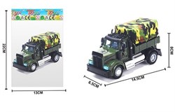 Грузовик инерц. "Военный" (2407092) в пакете 14,5*8*6,5см