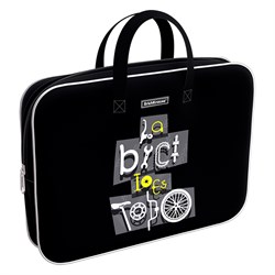 ! РАСПРОДАЖА Папка на молнии с ручками А4 ErichKrause "Bicycle" 360*290*70мм (60246) полиэстер