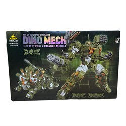 УЦЕНКА. Конструктор "KAZI" 1390 дет. "Трансформер DINO MECH" (KY8112) в ПОВРЕЖДЕННОЙ коробке