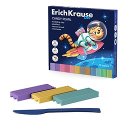 Пластилин ErichKrause "Kids Space Animals" 12цв. 216гр. стек (61332)