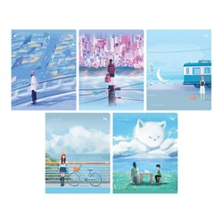 Тетрадь 48л. BG "View" клетка (Т5ск48_лс 12747) soft-touch ламинация