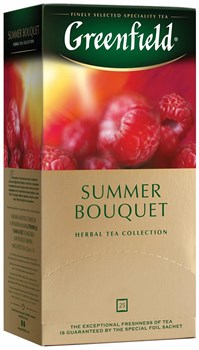 Чай GREENFIELD "Summer Bouquet", травяной, 25 пакетиков по 2г. (0433)