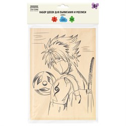 Доски для выжигания  4шт. "Аниме" 15*21см. (HB_56777, "ТРИ СОВЫ")
