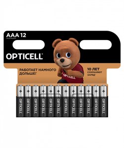 Батарейка LR3 "Opticell  Basic" (полный аналог Duracell), алкалиновая, на блистере BL12