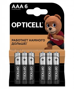 Батарейка LR3 "Opticell  Basic" (полный аналог Duracell), алкалиновая, на блистере BL6