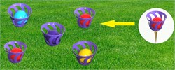 Игра "Шароброс" для улицы: 5 корзинок + 5 мячей (07-69)