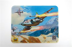 ! РАСПРОДАЖА Коврик для мыши ZVEZDA "Самолет СУ-25", ткань + резиновое основание, 210*260*3мм (4082)