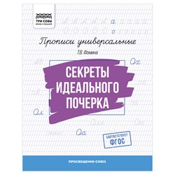 Пропись ТРИ СОВЫ А5 "Секреты идеального почерка" (ПрА5_16_58388) 16стр.