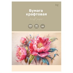 Бумага для эскизов и печати  А4,  50л. (БК50_59630, "BG") 120г/м2, крафт