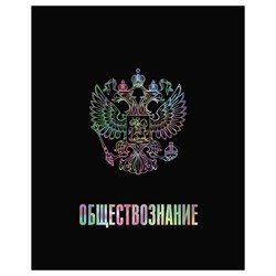 Тетрадь 48л. ТОЧКА РУ "Обществознание" (ТП5ск48_лм_тф 56392, BG) матовая ламинация, тиснение фольгой, блок 70г/м2