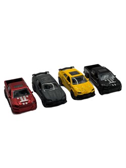 Модель 1:32 по 12шт. в блоке "Ford Raptor / Lamborgini Urus" (4242) 2 двери откр-ся