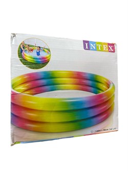 УЦЕНКА. Бассейн надув. 168*38см "Радуга" (58449NP, "Intex"): повреждена коробка
