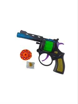 Пистолет стреляет пистонами и пульками (CM-338) на блистере