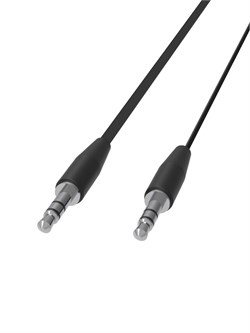 AUX кабель RITMIX "RCC-140" Jack 3.5- Jack 3.5мм (M-M) 1м, плоский, черный (15119166)