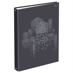 Тетрадь А4, 100л. на кольцах "Небоскребы. Минимализм", сменный блок (ТТ4к100_лг 62753, "BG") глянц. ламинация