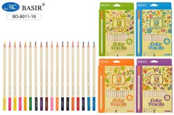 ! РАСПРОДАЖА Карандаши Basir 18цв. (BD-8011-18)