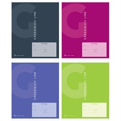 ! РАСПРОДАЖА Тетрадь 12л. Greenwich Line косая линия "Color theory" (N5I12-33233) блок повышенной плотности, обложка - мелованный картон