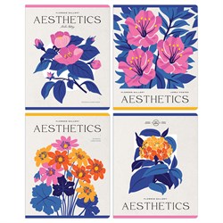 Тетрадь 48л. Greenwich Line "Flowers gallery" клетка (N5c48-47867) матовая ламинация, блок 70г/м2