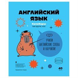 Тетрадь 40л. ЗАПИСКИ ШКОЛЬНИКА "Английский язык" (ТПск40 12821, BG)