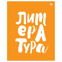 Тетрадь 48л. ДОМИНО "Литература" (ТП5ск48_пл 56415, BG) пластиковая обложка