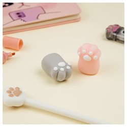 ! РАСПРОДАЖА Ластик MESHU "Paw" (MS_52609) фигурный, ПВХ, 35*30*75мм, в ассортименте
