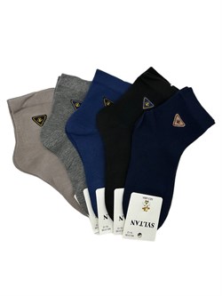 Носки дет., р.10-12 лет "Syltan", хлопок 80%, эластан 15%, полиамид 5% (3136) в ассорт.