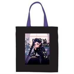 Сумка-шоппер "Wicked" 33*40см (MS_59714, MESHU) материал - канвас, доп. карман