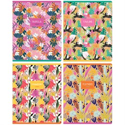 Тетрадь 48л. Greenwich Line "Floral Kraft" клетка (N5c48-31328) глянцевая ламинация, блок повышенной плотности