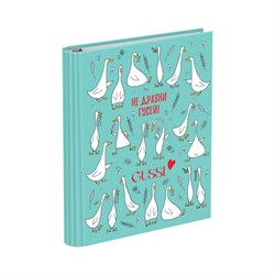 Тетрадь 160л. на кольцах "Gussi", сменный блок (ТТ5к160_лг 11366, "BG") глянцевая ламинация