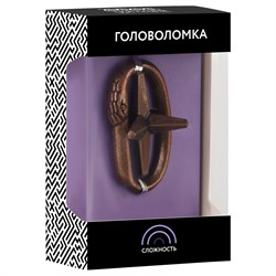 ! РАСПРОДАЖА Головоломка металл. ТРИ СОВЫ "Звезда", 2 уровень сложности (PMb_16938)