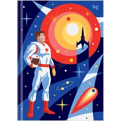 ! РАСПРОДАЖА Бизнес-блокнот А5 120л. "К звездам" ("BG", ББ5т120_лм_тф 62654) матовая ламинация, тиснение фольгой
