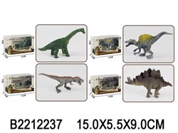 Динозавр 1шт. (2212237) 4 вида в ассорт., в коробке 15*5,5*9см