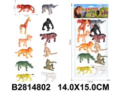 Набор диких животных 12шт., в пакете (2814802)