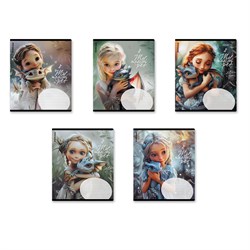 Тетрадь 12л. ErichKrause клетка "Magic Pet" (63246) уф-лак, блестки, обложка - мелованный картон