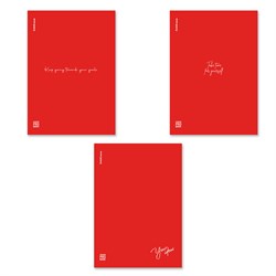 Тетрадь 48л. А4 ErichKrause "CoverProBook Words. Красная" клетка (61960) пластиковая обложка