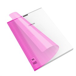 Тетрадь 96л. А4 ErichKrause "CoverPro Neon. Розовая" клетка (56422) пластиковая обложка