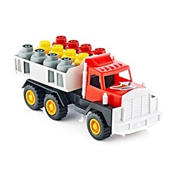 Грузовик "GUCLU" с грузом (1705) в сеточке 24*10*15см, ТУРЦИЯ