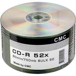 Диск CD-R "CMC" 700Mb, 52х (50 шт. в боксе)