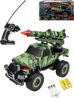 Р/У на аккумул. "Внедорожник военный" 25см (Y25218009) скорость до 5км/час, свет, звук, в коробке