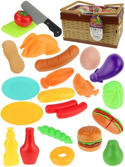 Набор продуктов "Готовим ужин" 27 предм., в корзине 26*18*14,5см (2809254)