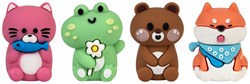 ! РАСПРОДАЖА Точилка LOREX "Cute Pets" силиконовый корпус, 1 отв. (LXKSRFG-CP, 252151)